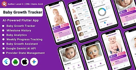BabyLens – AI Baby Milestone & Growth Tracker Flutter App