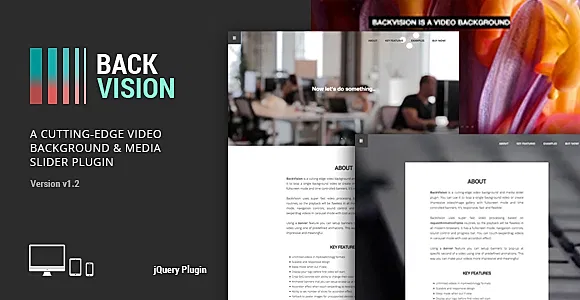 BackVision - jQuery Video Background & Slider Plugin