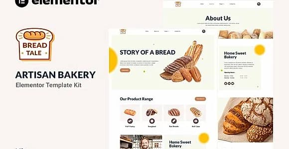 Baketale - Artisan Bakery Elementor Template Kit
