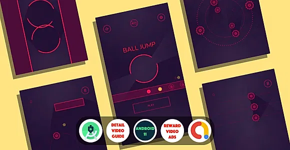 Ball Jump : (Android Studio+Admob+Reward Ads+Multiple Characters+Remove Ads+Leaderboards+Onesignal)