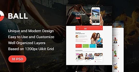 Ball — Multipurpose Portfolio/Event PSD Template