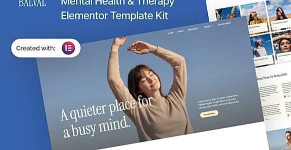 Balval - Mental Health & Therapy Elementor Template Kit
