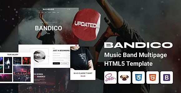 Bandico - HTML5 Music and Band Template
