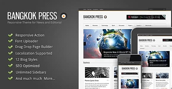 Bangkok Press WordPress Theme