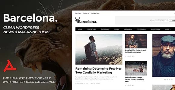 Barcelona. WordPress Theme