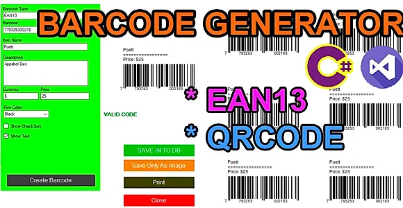 Barcode Generator C#