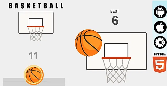 Basketball - HTML5 Game - Construct2 &  Construct3 CAPX