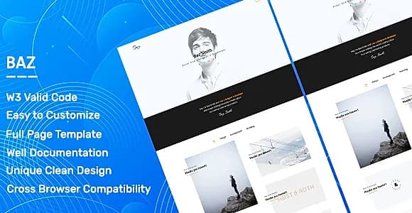Baz. - Personal Portfolio & Agency Template