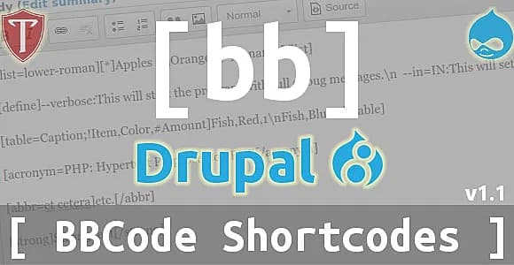 BBCode Shortcodes for Drupal 8