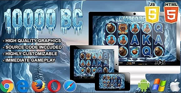 10000 BC - HTML5 Slot Machine