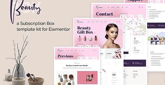 BeautyBox - Subscription Box Elementor Template Kit