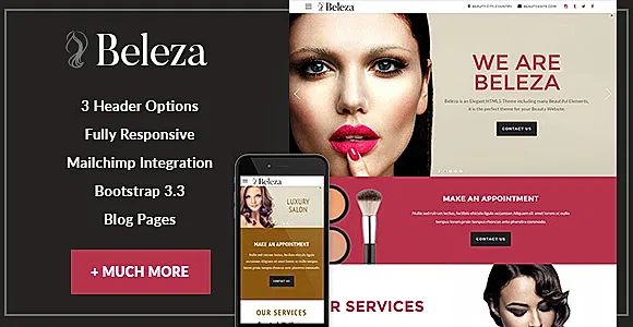 Beleza - Beauty One Page HTML5