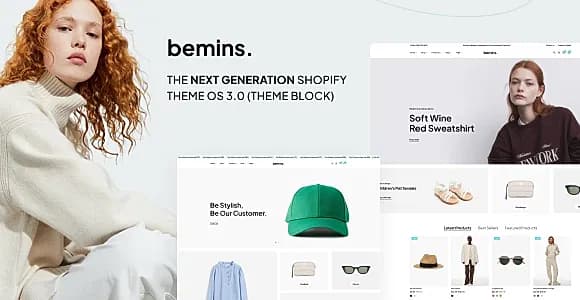 Bemins – Fashion & Jewelry, Furniture Shopify Theme OS 3.0 (Theme Block)