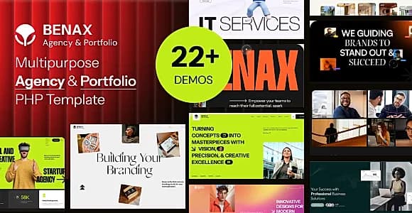 Benax - Multipurpose Agency & Portfolio PHP Template