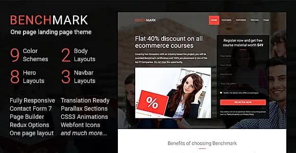 Benchmark WordPress Theme