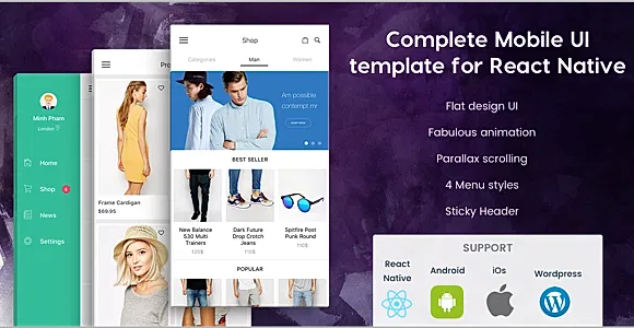 BeoStore - Complete Mobile UI template for React Native