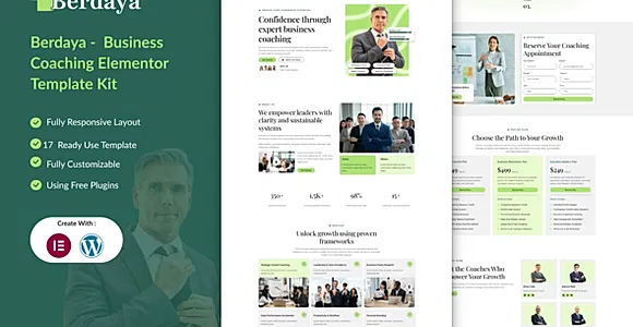 Berdaya -  Business Coaching Elementor Template Kit