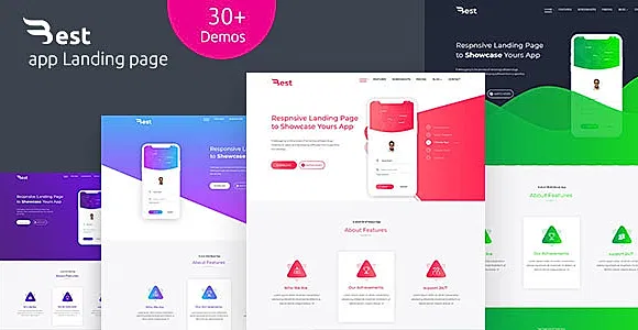 Best- app, Apps Landing Page, Apps HTML 5 Responsive Landing page Template