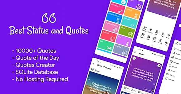Best Status and Quotes app ,Quotes maker and Admob , Facebook ads