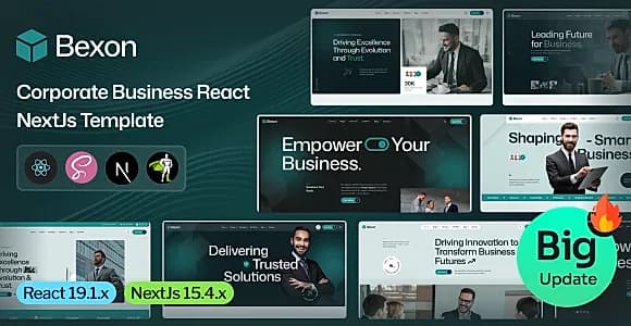 Bexon - Corporate Business React NextJs Template