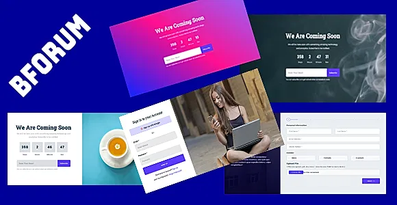 bForum - Multistep Form & Login, Registration Form, Coming Soon Template