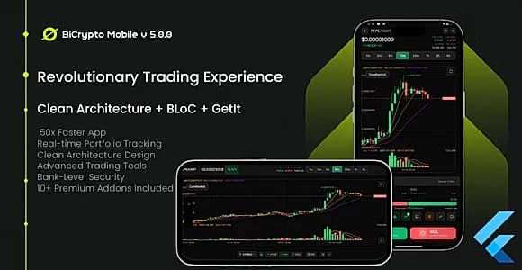 Bicrypto Mobile - Fully Native Flutter Mobile App for Bicrypto