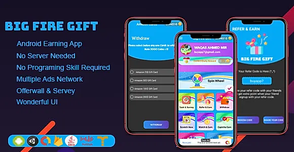 Big Fire Gift v1.0 - Best Android Earning App