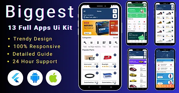 Biggest Flutter UI Kit - Biggest Flutter App Template