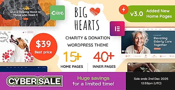 BigHearts WordPress Theme