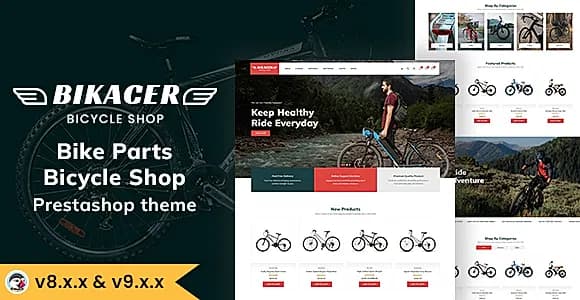Bikacer - Bicycle Shop and Bike Parts Prestashop Theme