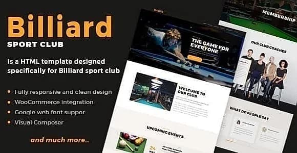 Billiard WordPress Theme