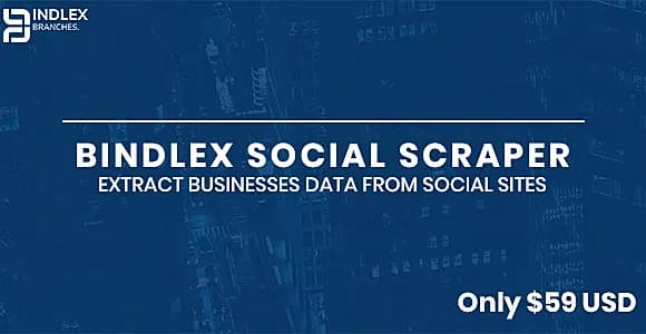 Bindlex Social Scraper - Extract businesses data from social sites