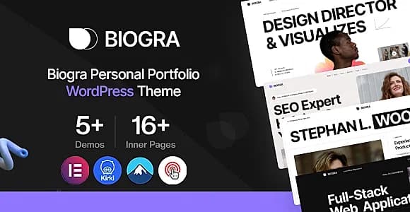 Biogra WordPress Theme