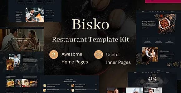 Bisko - Restaurant & Cafe Elementor Template Kit