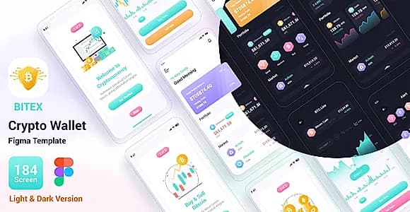 Bitex – Crypto Wallet Figma Template