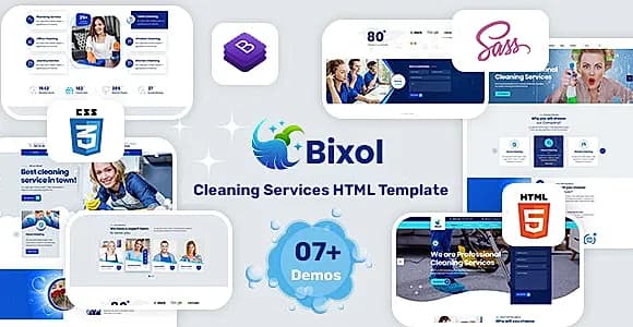 Bixol - Cleaning Services HTML Template