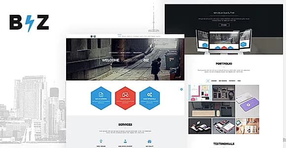 BIZ - One Page Parallax HTML Template