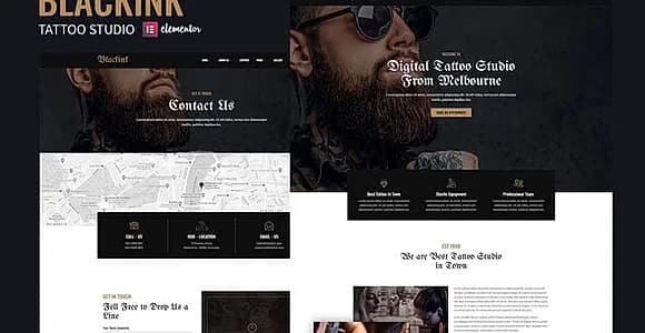 Blackink - Tattoo Studio Elementor Template Kit