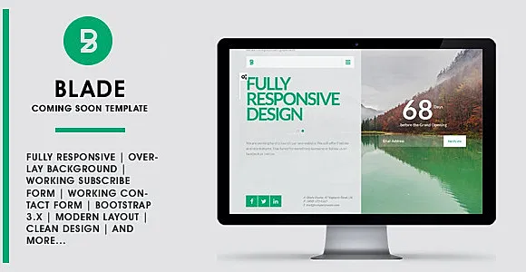 BLADE - Responsive Coming Soon Template