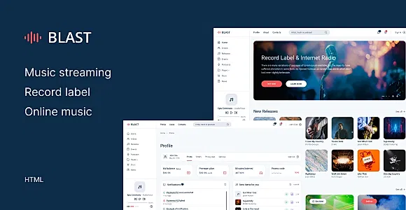 Blast – Online music & Record label HTML Template