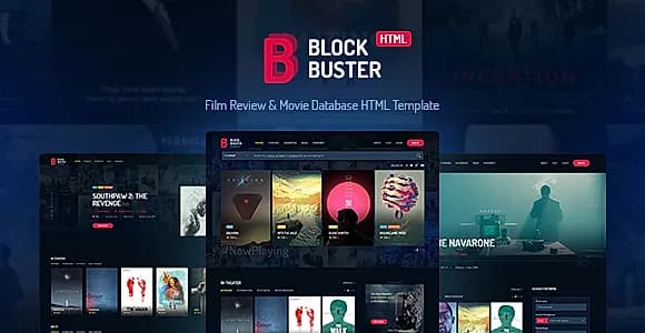 BlockBuster - Film Review & Movie Database HTML Template