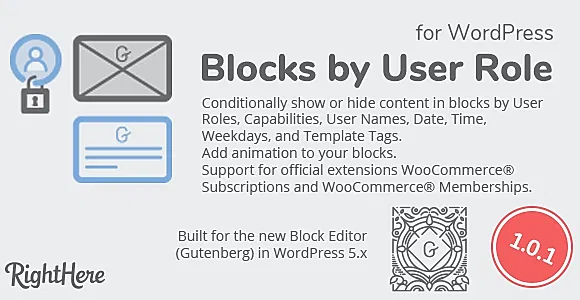 Blocks by User Role for WordPress