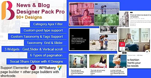 Blog Designer Pack Pro WordPress Plugin