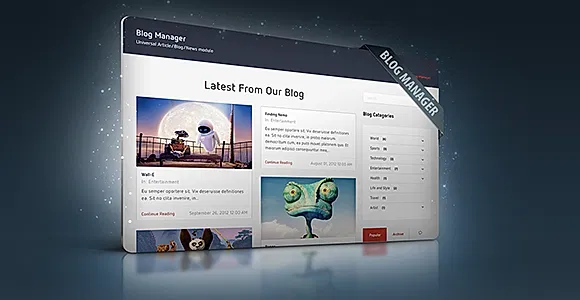 Blog Manager Module for CMS pro