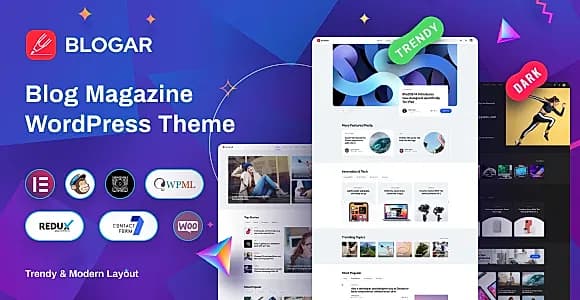 Blogar WordPress Theme