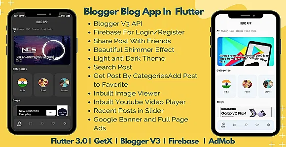 Blogger App For Flutter 3.0