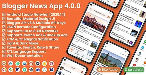 Blogger News App - Blogger API v3