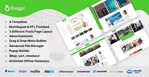 Blogger - Personal Blog Website CMS