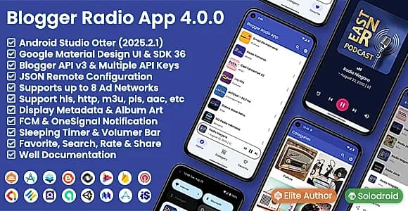 Blogger Radio App - Blogger API v3