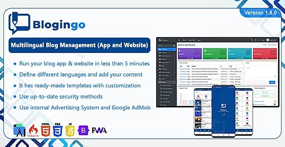 Blogingo - Multilingual Blog Management (App and Website)